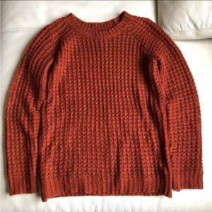 Ultra Flirt Rust Orange Crewneck Sweater